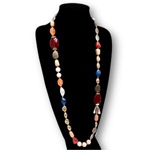 CHICO’s Austyn Golden Stone Necklace NWT​